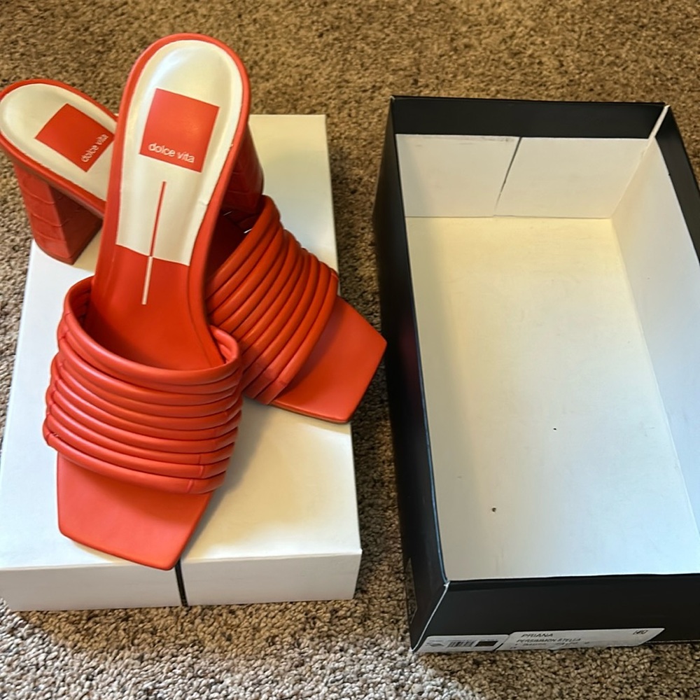 Dolce vita Persimmon color mules